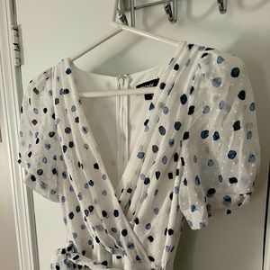 Summer polka-dotted dress